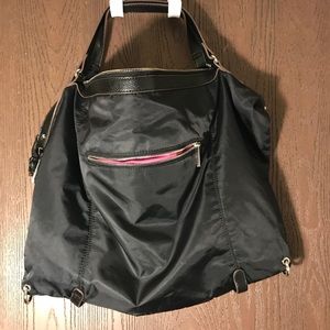 Black SR2 bag with pink lining